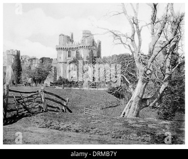 Hurstmonceaux castle, Tudor castle East Sussex, the gateway Photographed Circa 1910 Stock Photo