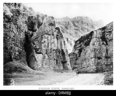 Cheddar Gorge Somerset  Photographed Circa 1910 Stock Photo