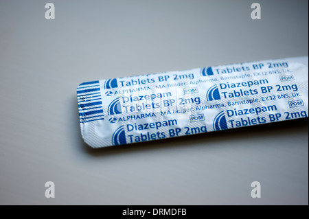 Diazepam Tranquliser Tablets Tranquilizer medicine Stock Photo - Alamy