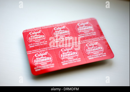 Calpol Fastmets Childrens Paracetamol pain killer Stock Photo