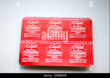 Calpol Fastmets Childrens Paracetamol pain killer Stock Photo