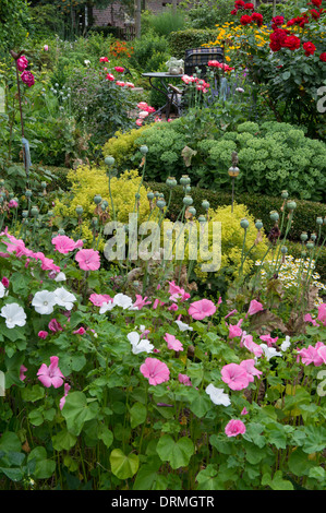 cottage garden in elsten, lower saxony, germany Stock Photo