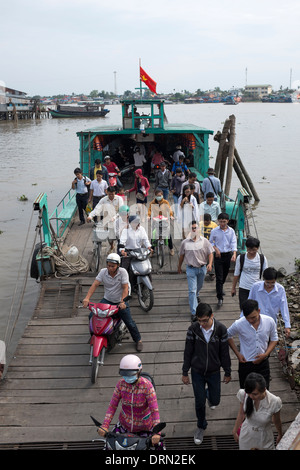 VIETNAM - ON THE FERRIES OF THE DELTA OF MEKONG. In the Mekong Delta ...