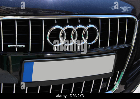 beautiful and luxury sign of auto Audi Stock Photo