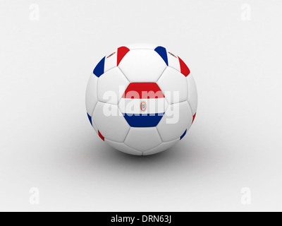 Paraguay soccer ball Stock Photo