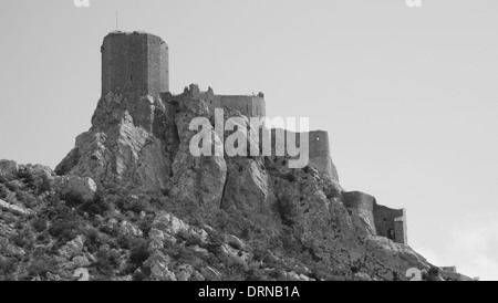 Château de Quéribus, Cucugnan, Aude, France Stock Photo