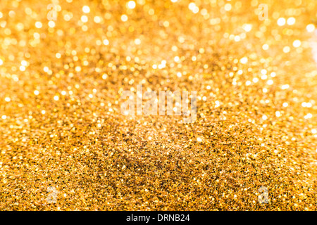 Gold treasures shiny background Stock Photo