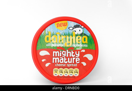 Dairylea mighty mature cheese spread Stock Photo