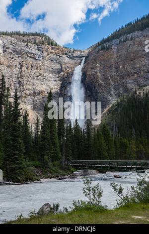 A view of Takakkaw Falls in Yoho National Park, British Columbia, Canada. Stock Photo