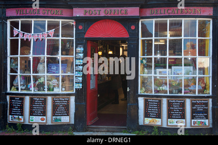 Facade of traditional village shop, Alfriston, County Sussex, England. Stock Photo