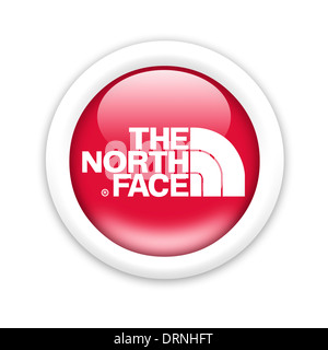 The North face logo symbol flag icon emblem Stock Photo