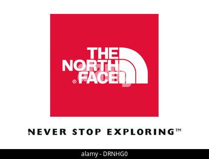 The North face logo symbol flag icon emblem Stock Photo