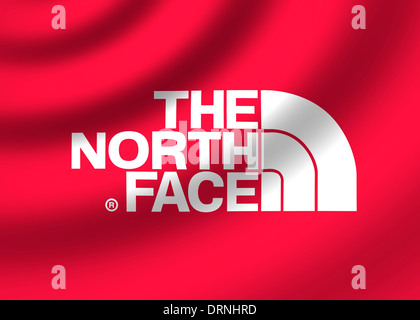 The North face logo symbol flag icon emblem Stock Photo