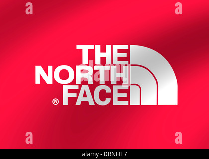 The North face logo symbol flag icon emblem Stock Photo