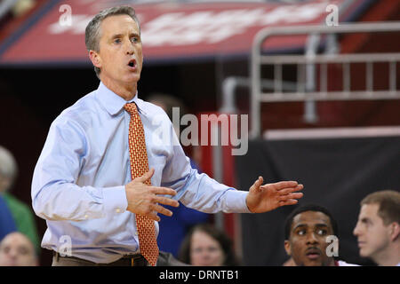 Chestnut Hill, Massachusetts, USA. 30th Jan, 2014. January 29, 2014; Boston College Eagles head coach Steve Donahue during the NCAA basketball game between the Virginia Tech Hokies and Boston College Eagles at Conte Forum. Boston College defeated Virginia Tech 76-52. Anthony Nesmith/CSM/Alamy Live News Stock Photo