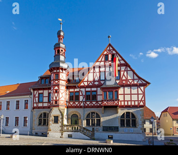 town hall, harzgerode, harz district, saxony-anhalt, germany Stock Photo
