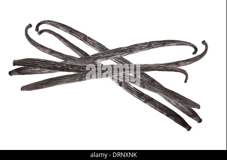 vanilla stick  isolated on white Stock Photo