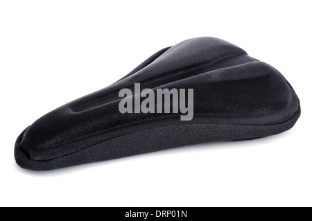 a bicycle saddle pad on a white background Stock Photo
