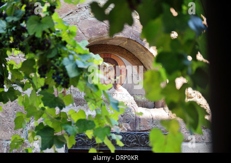 Picture of Jesus Christ above the entrance of Anchiskhati Basilica, Tbilisi, Republic of Georgia Stock Photo