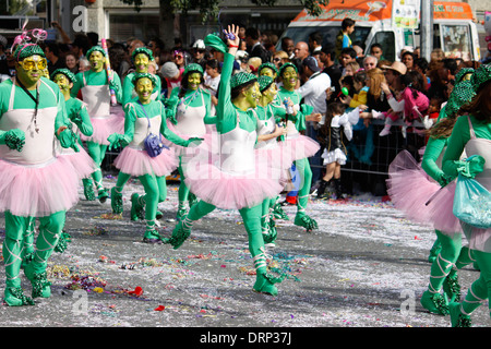 Famous carnival of Limassol, Akrotiri Bay, Cyprus. Stock Photo