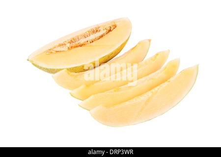 sliced cantaloupe Stock Photo