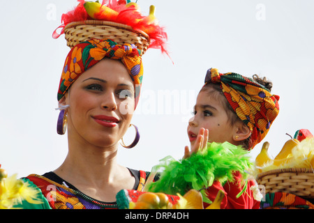 Famous carnival of Limassol, Akrotiri Bay, Cyprus. Stock Photo