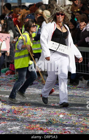 Famous carnival of Limassol, Akrotiri Bay, Cyprus. Stock Photo