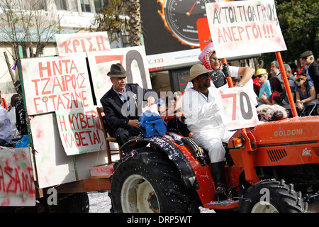 Famous carnival of Limassol, Akrotiri Bay, Cyprus. Stock Photo