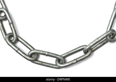 Metal Chain Isolated On White Background Metal Steel Chains For