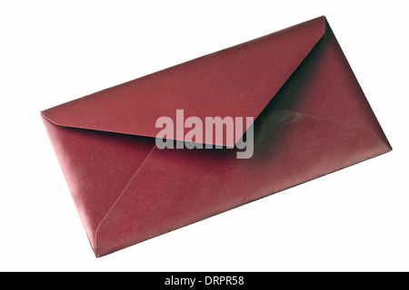 A red envelope isolated on white Stock Photo