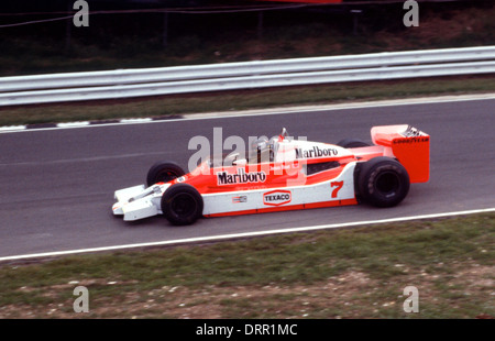 James Hunt British GP Barands Hatch 1978 Mclaren M26 Stock Photo