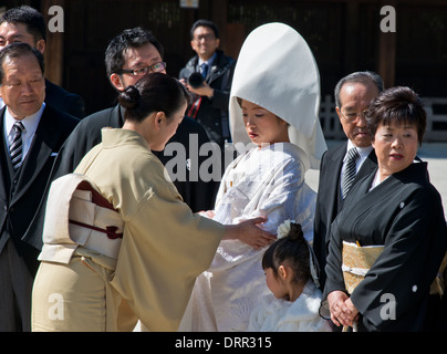 Shinto Wedding, Tokyo, Japan Stock Photo