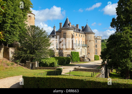 Castle in the historic town of Semur en Auxois in Burgundy, France. Stock Photo