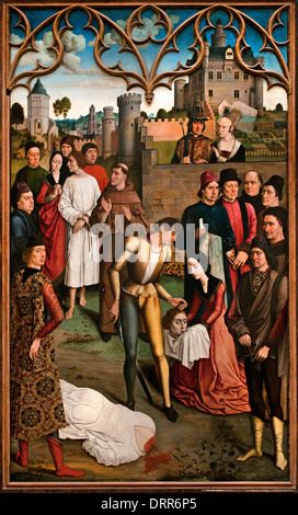 The Justice of the Emperor Otto: The martyrdom of the innocent Count  1473 Dirk - Diedrick - Dieric Bouts 1410-1475 Stock Photo