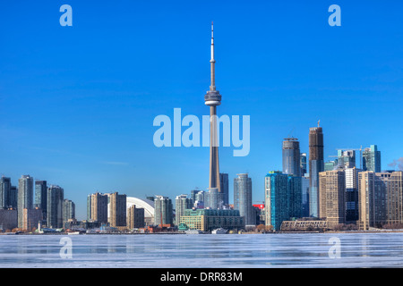 Skyline, Toronto, Ontario, Canada, winter Stock Photo