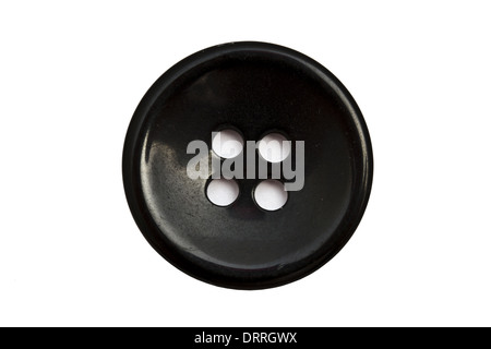 Black cloth button Stock Photo