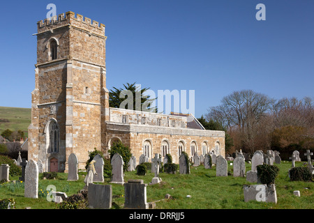 Parish church of St Nicholas, Abbotsbury, Dorset Stock Photo