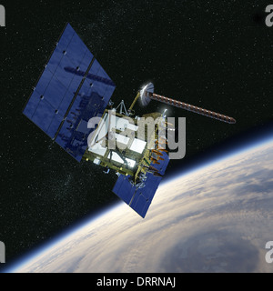 Modern navigation satellite Stock Photo