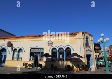 Art Deco Napier, Provincial Hotel, Corner of Emerson Street and Clive Square East,  Napier, Hawkes Bay, North Island New Zealand Stock Photo