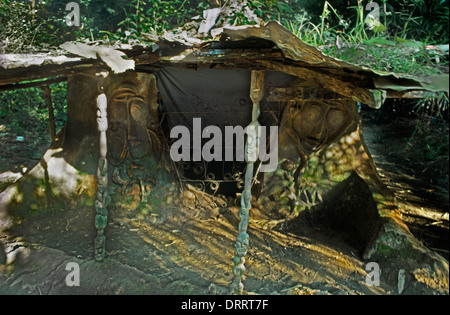 Osogbo Nigeria Osun - Osogbo Sacred Grove Regarded As The Goddess Osun Abode Sculptures and Artwork Are In Honour Of Osun And Other Deities Shrine By Adebisi Akanji & Suzanne Wenger UNESCO World Heritage Site Shrines In The Area Dedicated To The Goddess Osun And Other Deities Stock Photo