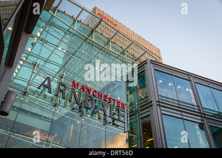 Entrance to the Manchester Arndale shopping centre in Manchester, England Stock Photo