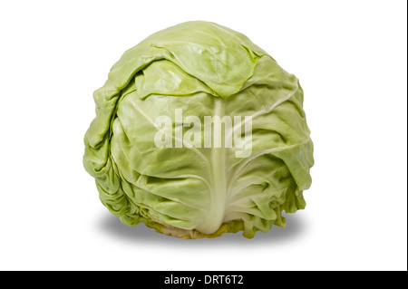 Fresh cabbage isolated on white Stock Photo