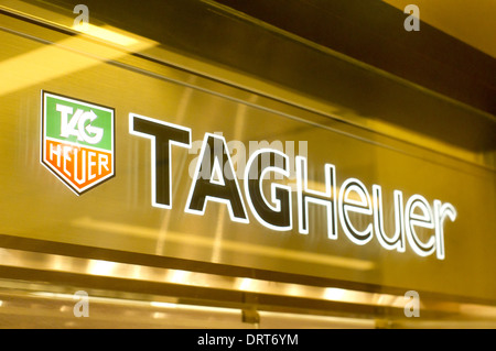 Tag Heuer store sign Stock Photo