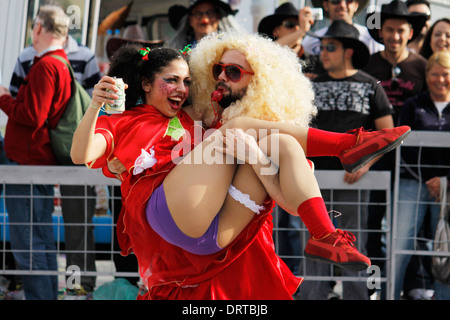 Famous carnival of Limassol, Akrotiri Bay, Cyprus. Stock Photo