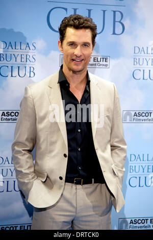 Berlin, Germany. 31st Jan, 2014. Matthew McConaughey attends the ...