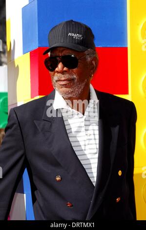 Los Angeles, CA, USA. 1st Feb, 2014. Morgan Freeman at arrivals for LEGO MOVIE Premiere, Regency Village Theatre in Westwood, Los Angeles, CA February 1, 2014. Credit:  Elizabeth Goodenough/Everett Collection/Alamy Live News Stock Photo