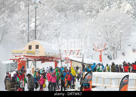 Winter scenes, Niseko, Japan Stock Photo