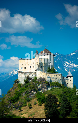 Tarasp Castle in the Lower Engadine Valley, Switzerland Stock Photo