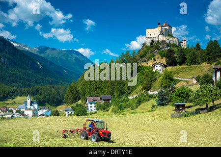 agriculture farming switzerland farm hay silo dairy rolls shed Stock ...