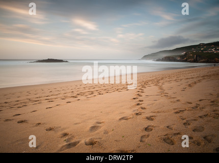 Beautiful beach in Galicia, Spain. A marvellous landscape. Stock Photo